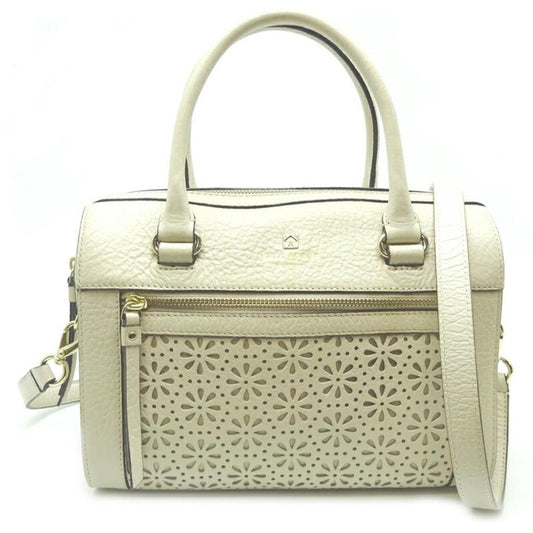 ivory Leather Handbag (Pre-Owned)