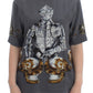 Dolce & Gabbana Enchanted Sicily Silk Blouse with Knight Print