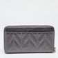 Kate Spade Grey Briar Lane Quilted Leather Neda Zip Around Wallet..