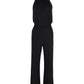 Michael Kors Halter Jumpsuit With Belt in Black Cotton