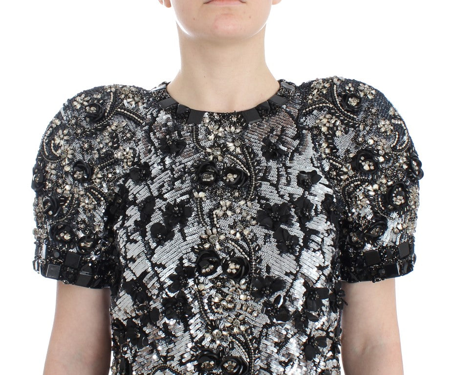 Dolce & Gabbana Crystal Embellished Knight Inspired Top