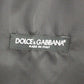 Dolce & Gabbana Elegant Gray Striped Dress Vest