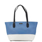 blue  Leather Handbag Tote Bag (Pre-Owned)