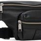 Black 'The Leather' Belt Bag