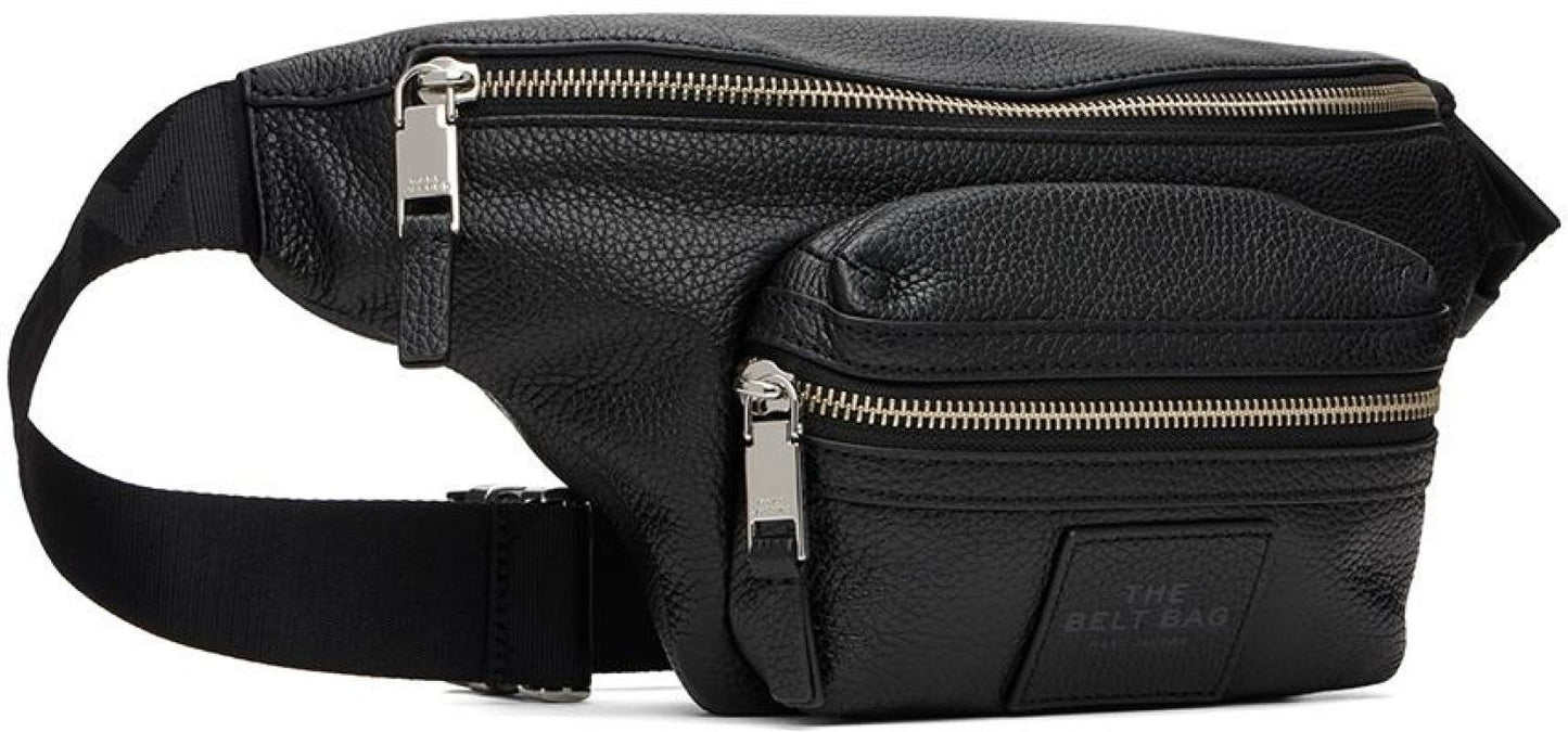 Black 'The Leather' Belt Bag