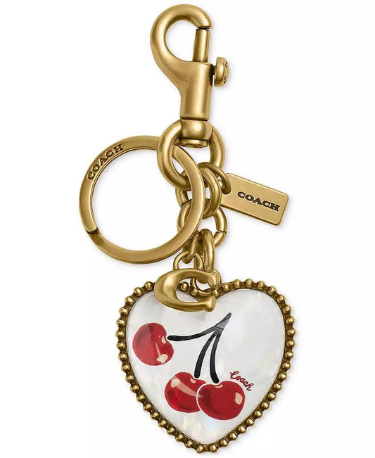 Vintage Heart Cherry Bag Charm