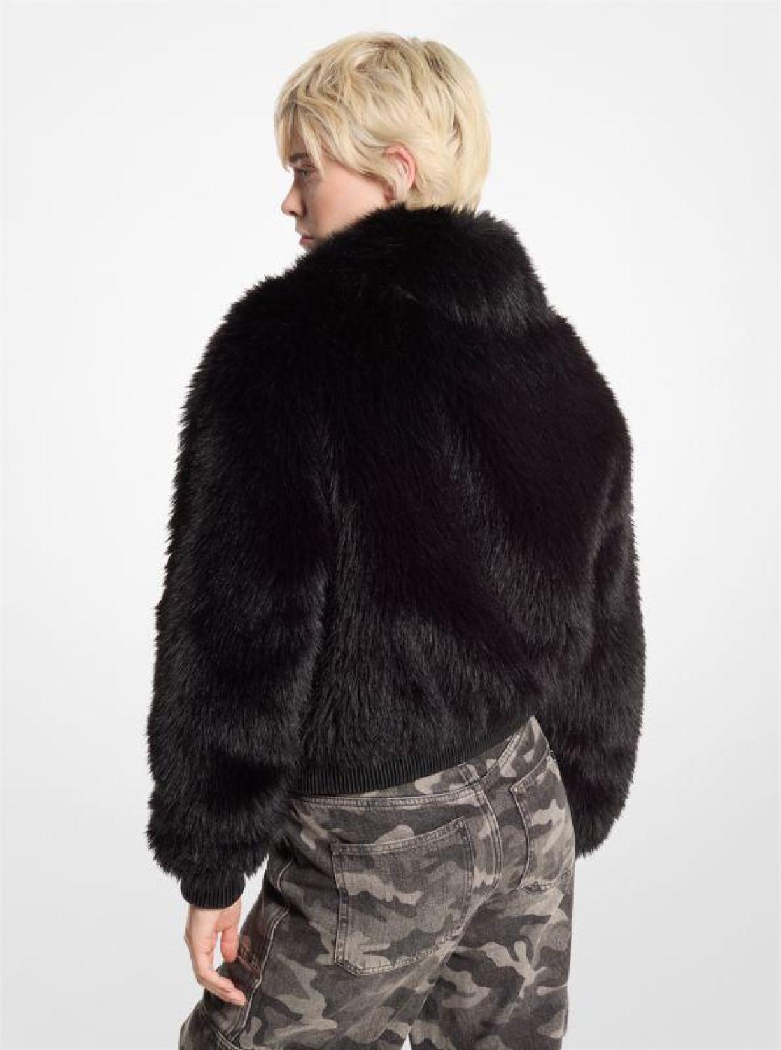 Faux Fur Bomber Jacket