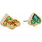 Colored Cubic Zirconia Spade Stud Earrings