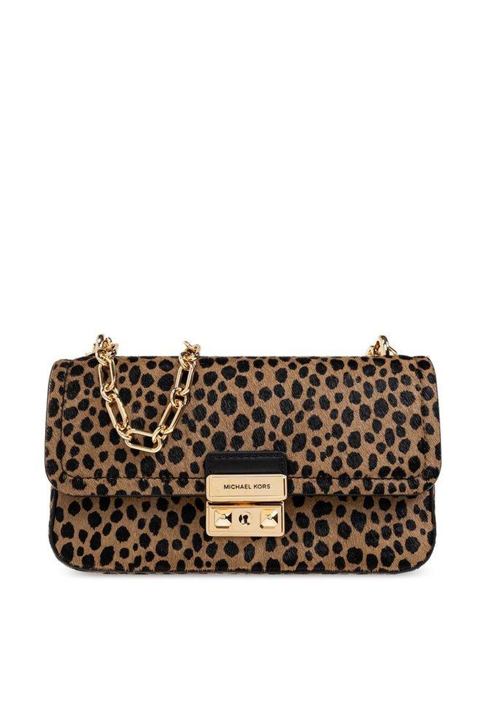 Michael Michael Kors Tribeca Leopard Printed Shoulder Bag