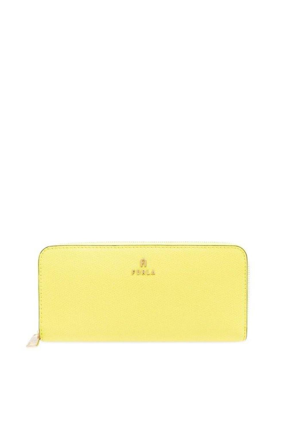 Furla Logo Plaque Zipped Continental Wallet