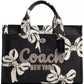 Bow-Print Canvas Cargo Tote