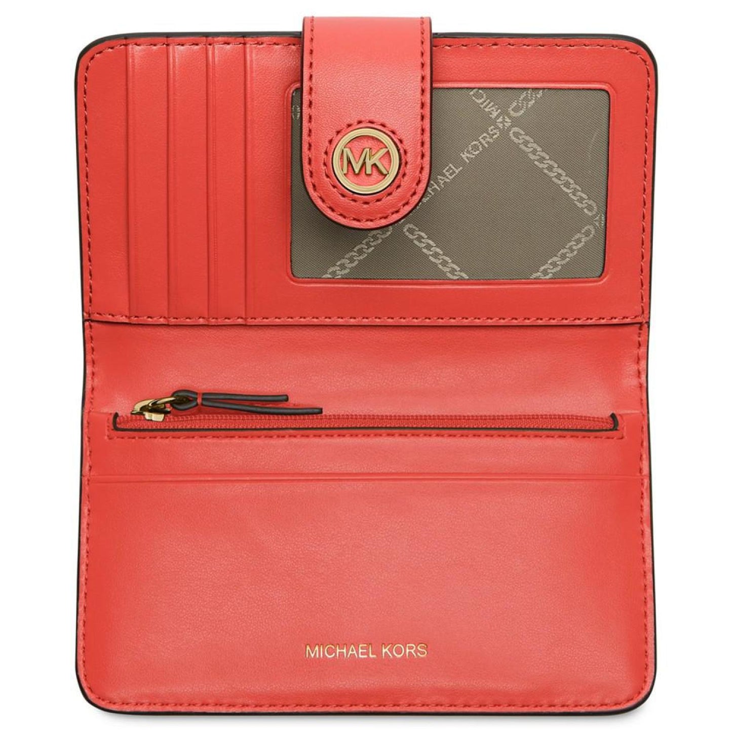 Charm Medium Tab Pocket Leather Bifold Wallet