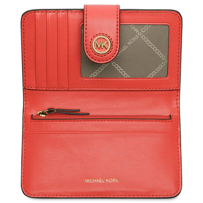 Charm Medium Tab Pocket Leather Bifold Wallet