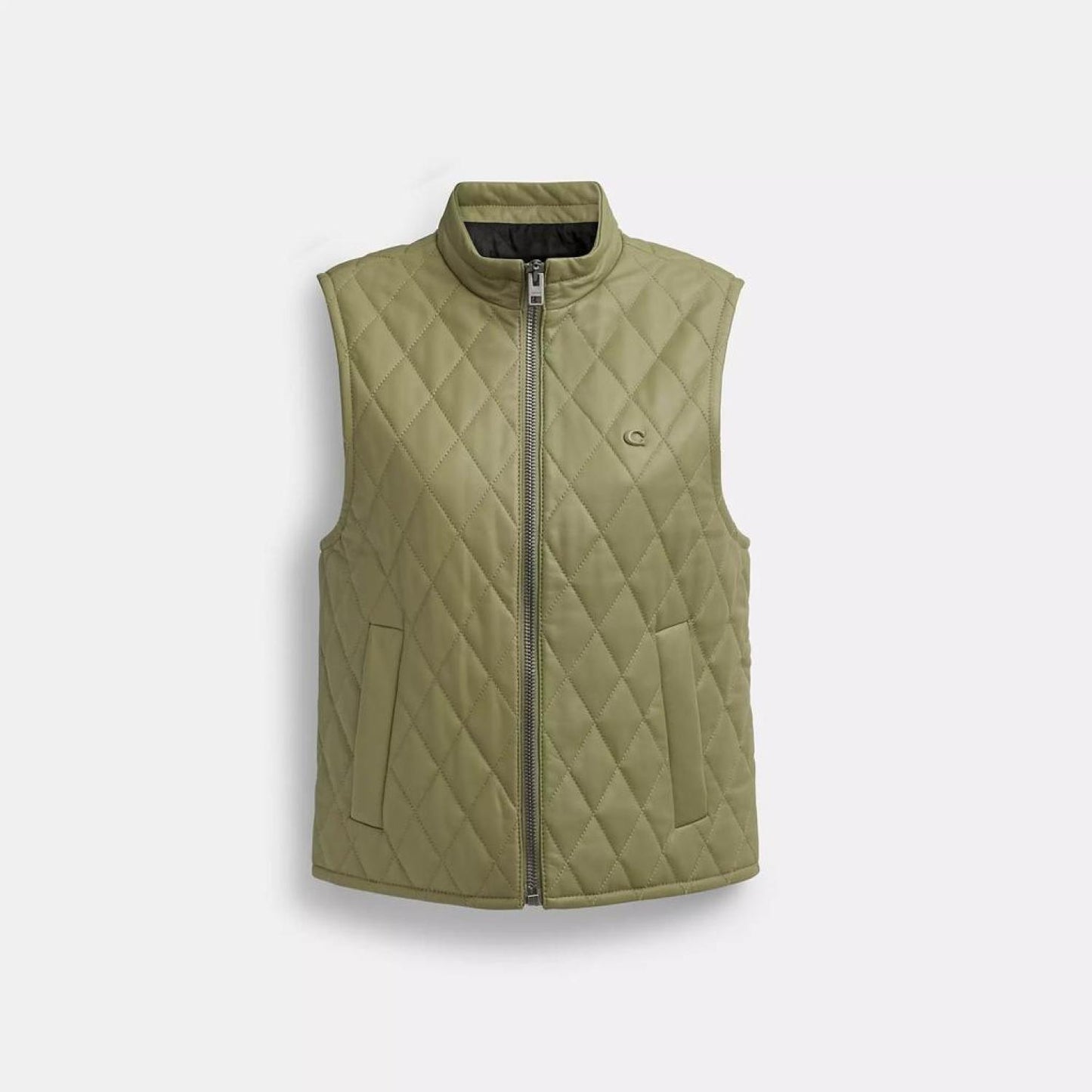 Coach Outlet Leather Quilted Vest