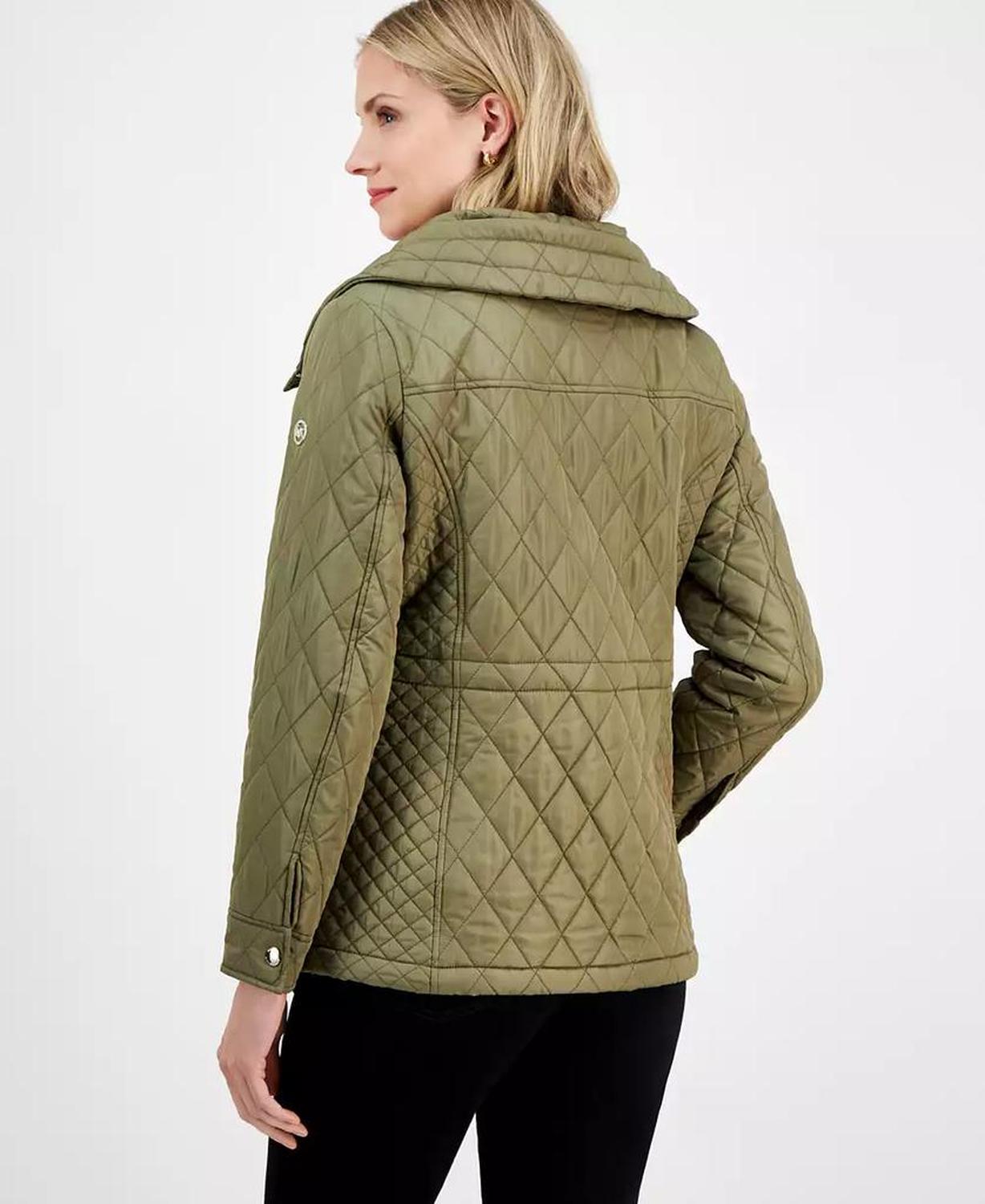 Women's Quilted Hooded Zip-Front Coat, Exclusively at Macy's