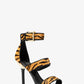 Amal Tiger Print Calf Hair Sandal