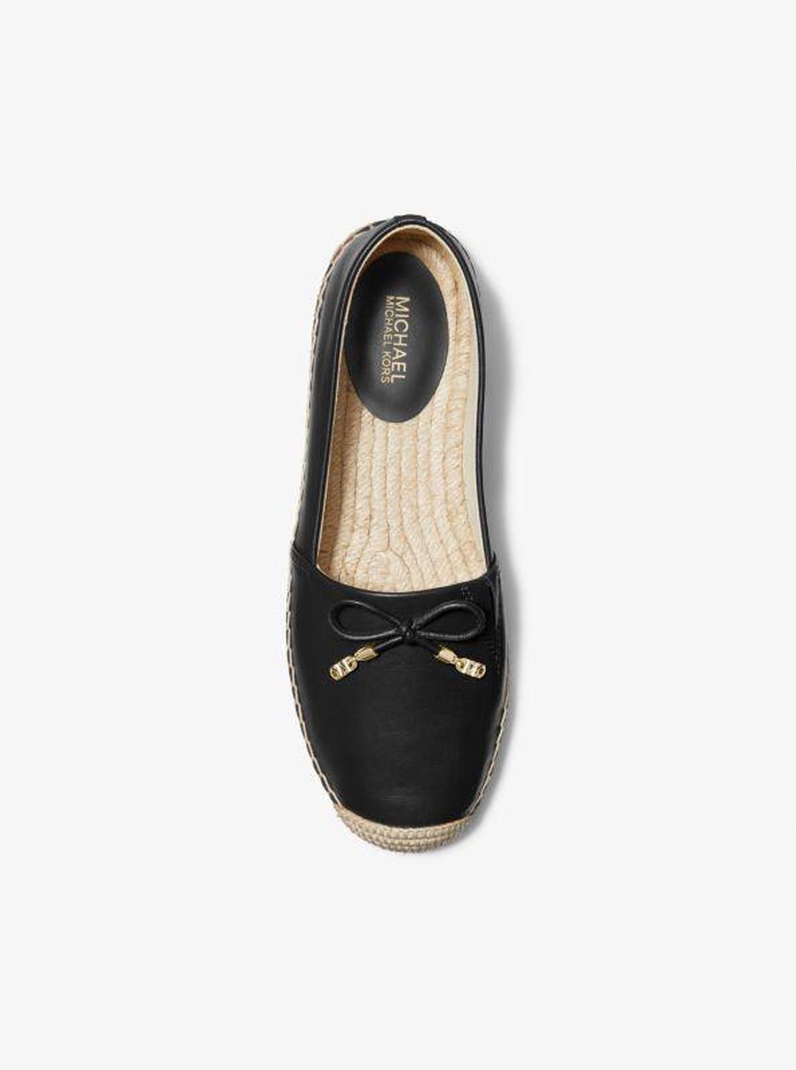 Nori Leather Slip-On Espadrille