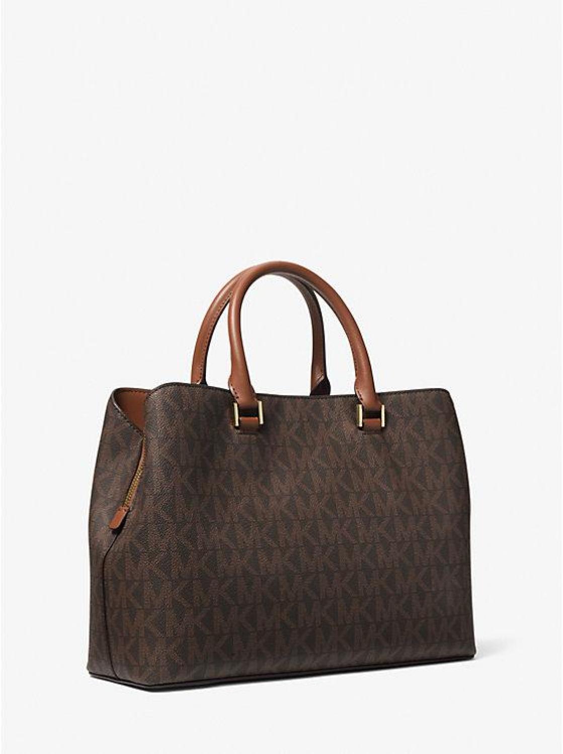 Savannah Large Signature Logo Satchel