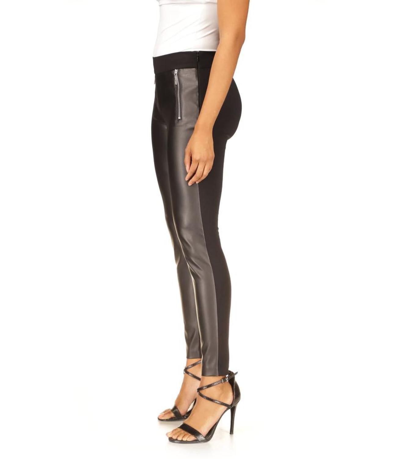 Petite Zip Front Leggings