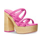 Corrine Slip On Strappy Espadrille Platform Sandals