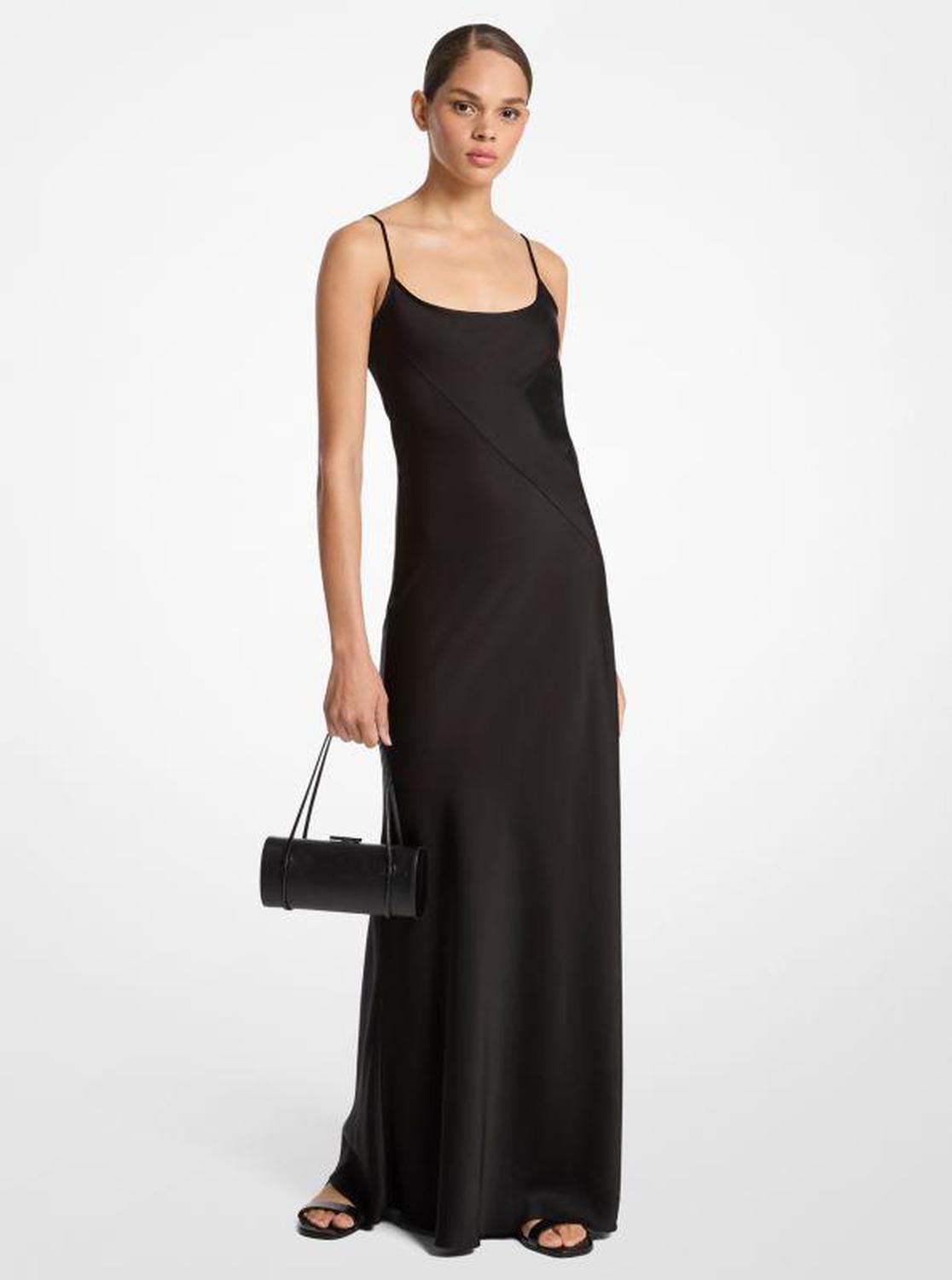 Techno Charmeuse Bias Slip Gown