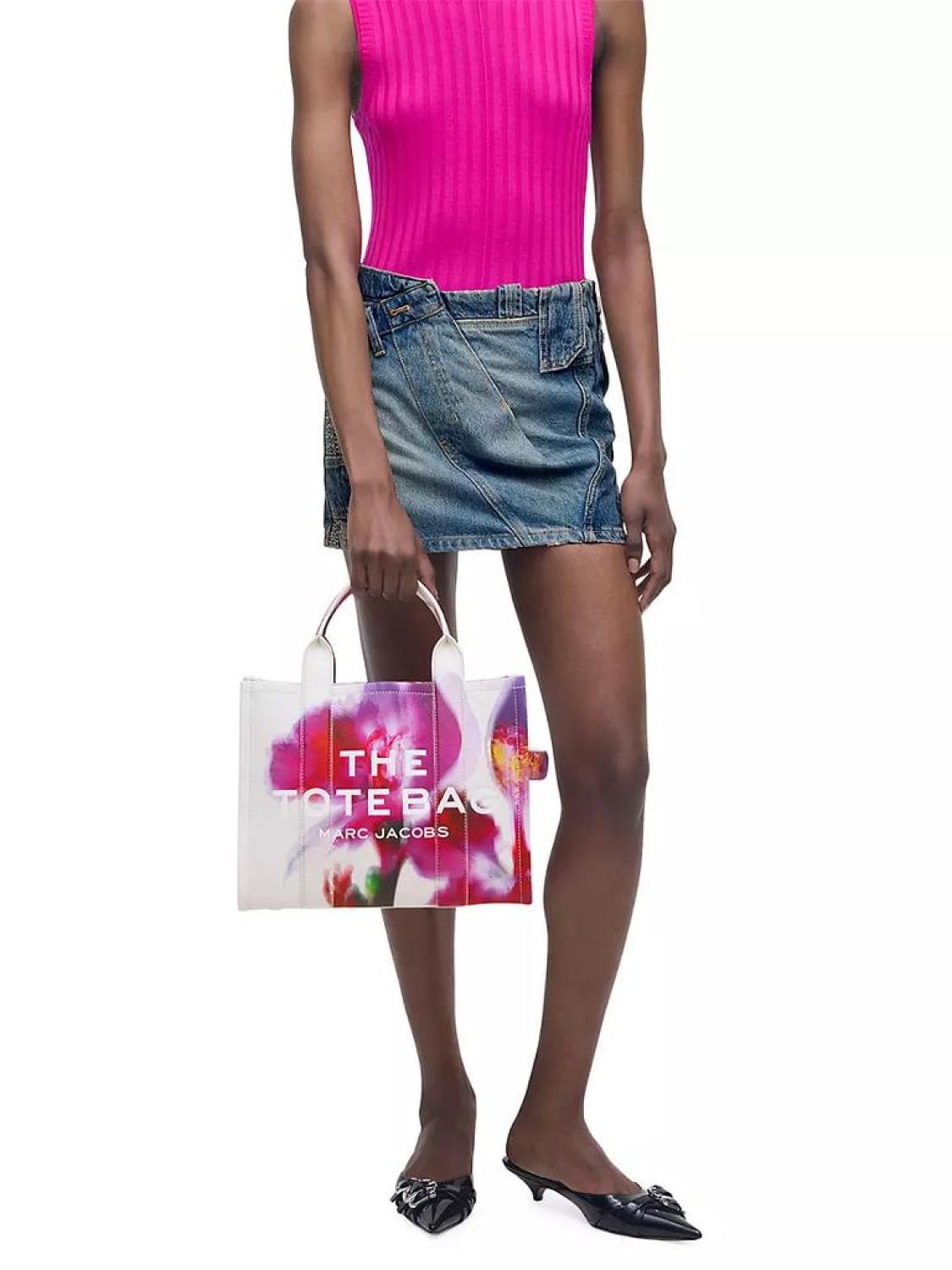 The Medium Floral Leather Tote Bag