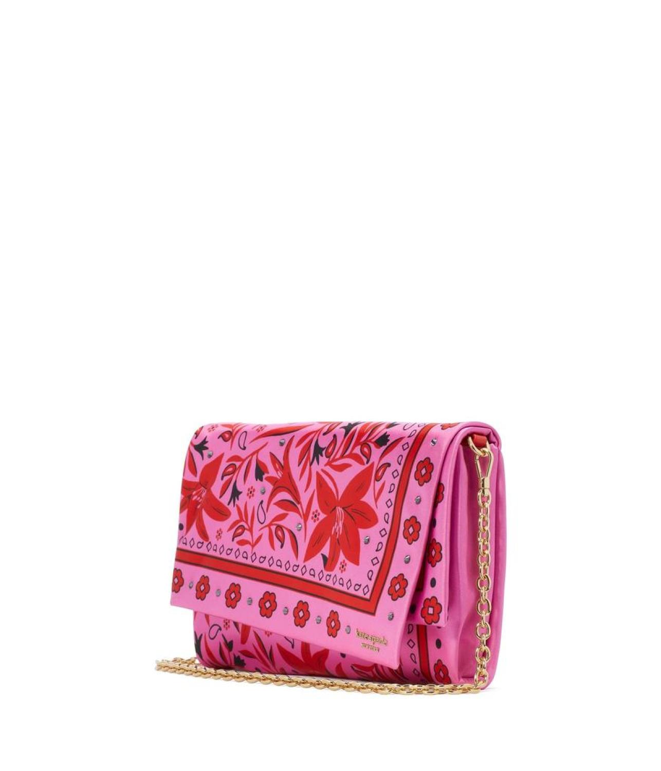 Fold Bandana Printed Fabric Clutch