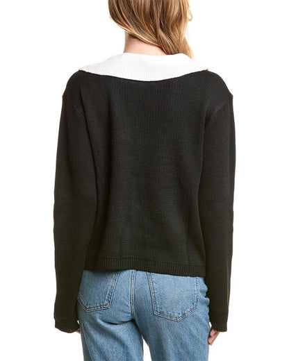 Alexia Admor Evander Retro Collar Oversized Sweater