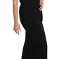 Dolce & Gabbana Elegant Black Maxi Sheath Dress