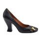 Marc By Marc Jacobs Pumps with Zipper Grommet Design in Black Leather