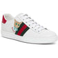 Gucci Ace Cat Leather Sneakers