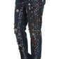 Dolce & Gabbana Enchanted Sicily Crystal Heart Boyfriend Jeans