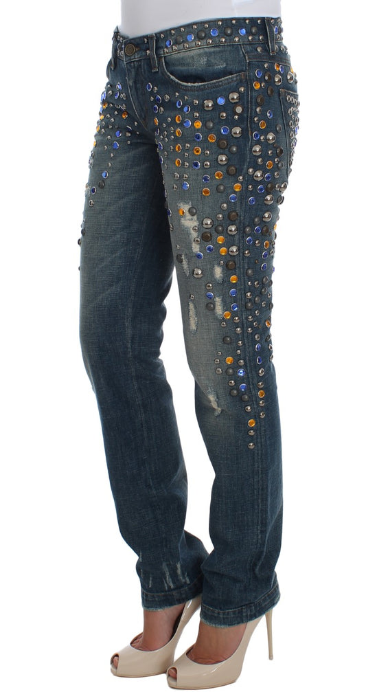 Dolce & Gabbana Enchanted Sicily Crystal Embellished Jeans