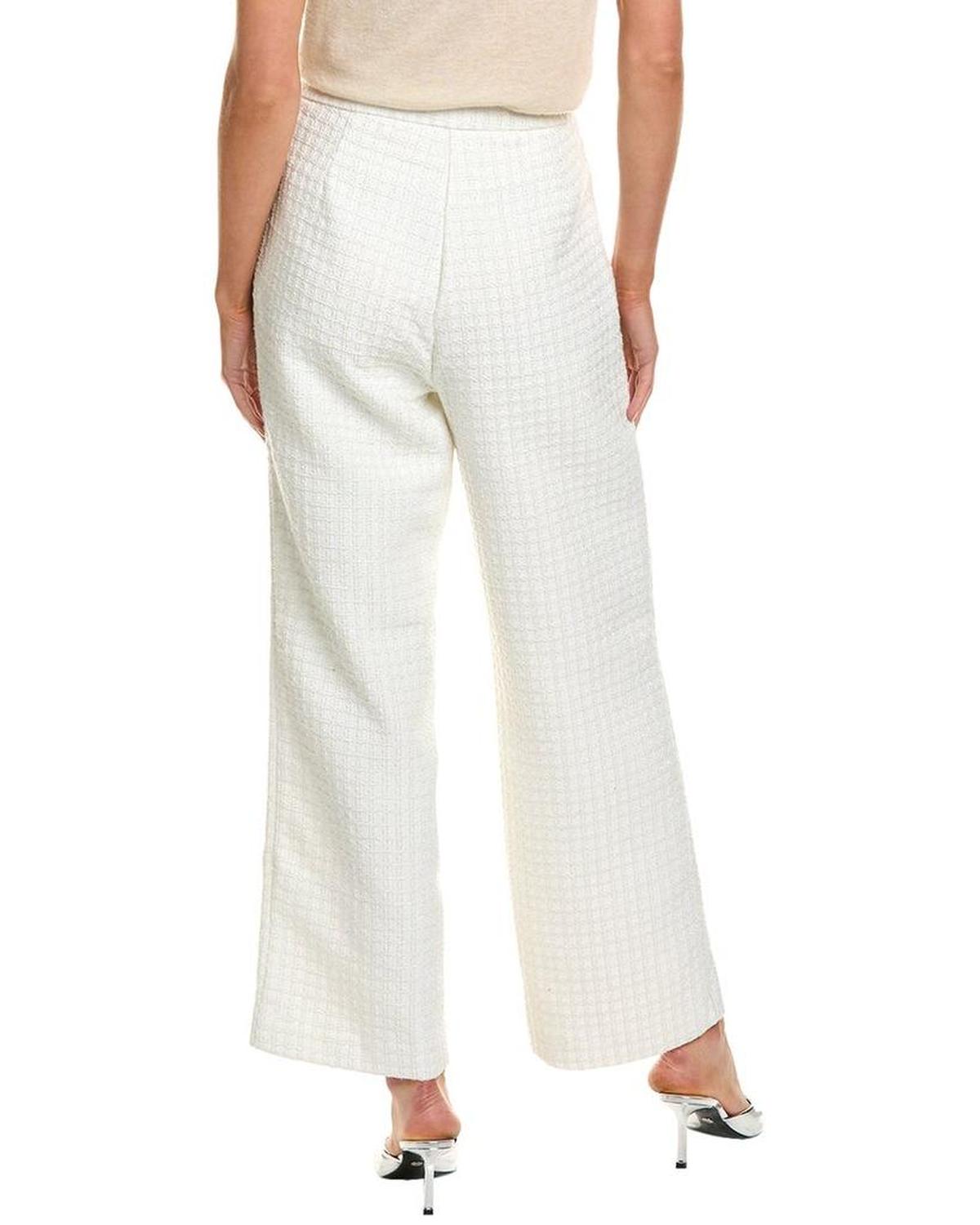 Alexia Admor Jayden Contrast Wide Leg Tweed Pant