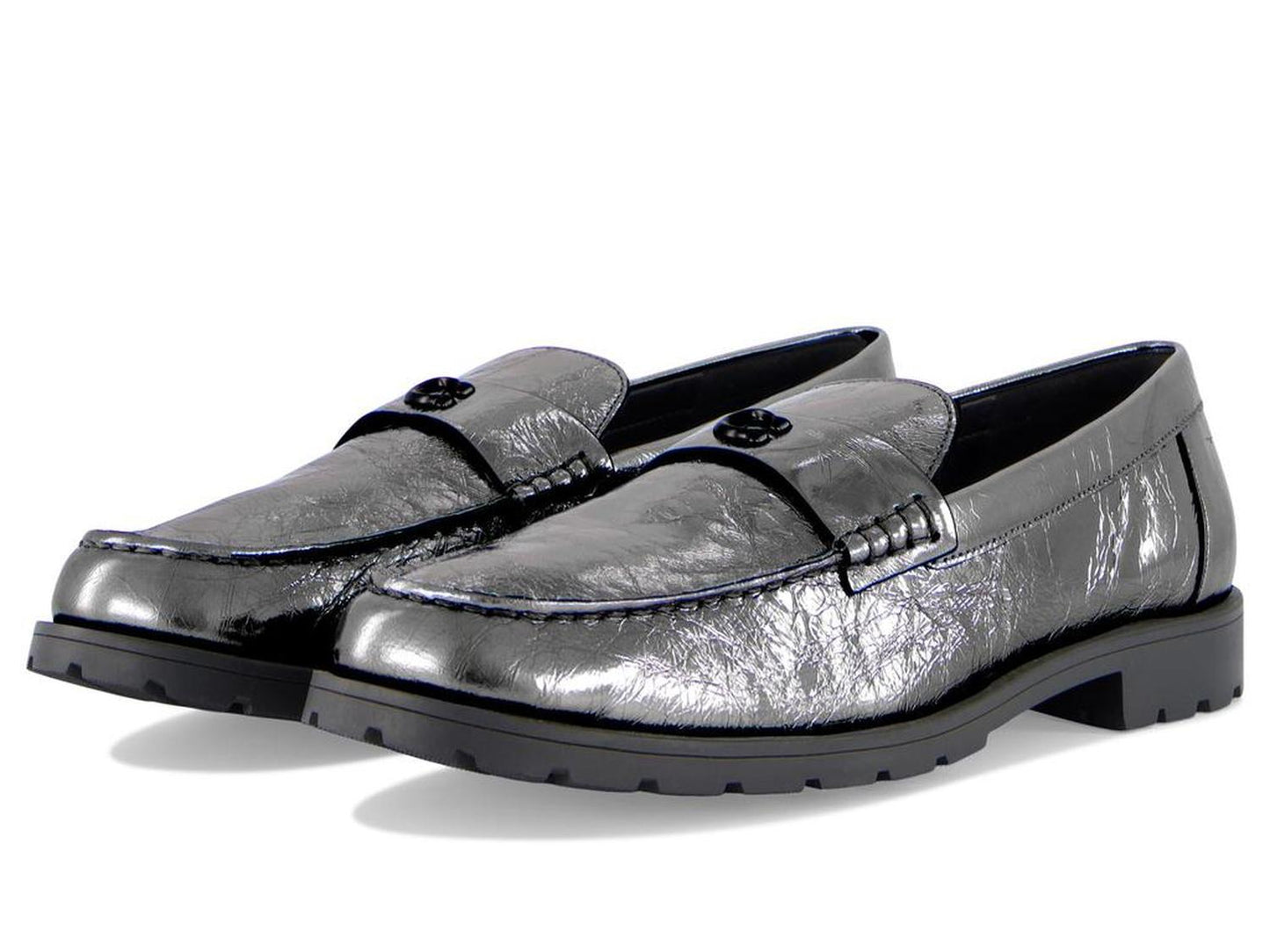 Jocelyn Crinkle Metallic Loafer