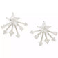 Silver-Tone Cosmos Front to Back Earrings