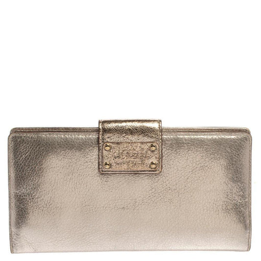 Kate Spade  Shimmer Leather Flap Clutch