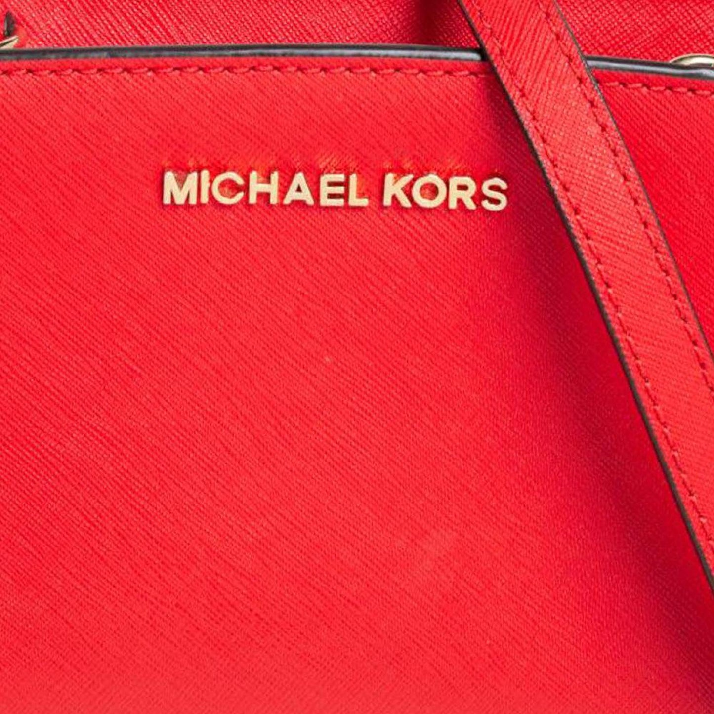 Michael Kors Saffiano Leather Mini Selma Crossbody Bag