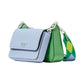 Double Up Colorblocked Saffiano Leather Crossbody