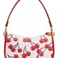 Swinger Cherry Print Leather Shoulder Bag