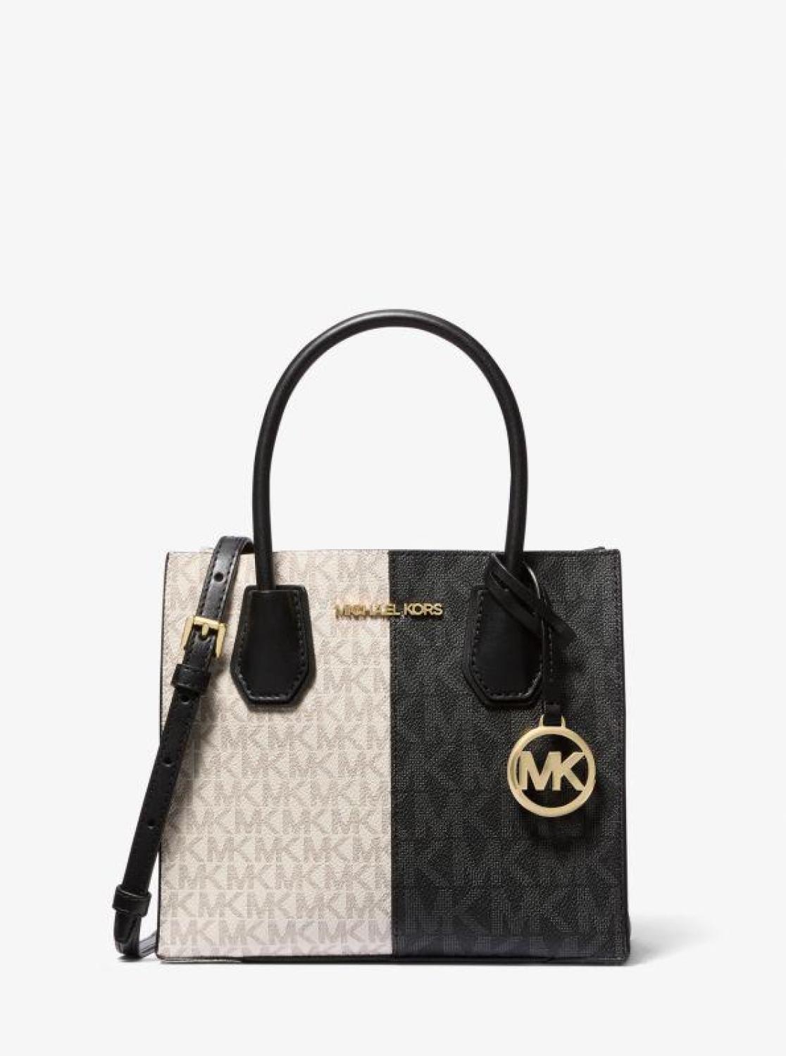 Mercer Medium Two-Tone Logo Crossbody Bag