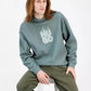 Men's Dinkam Oversized Fit Long Sleeve Ribbed Logo Sweatshirt