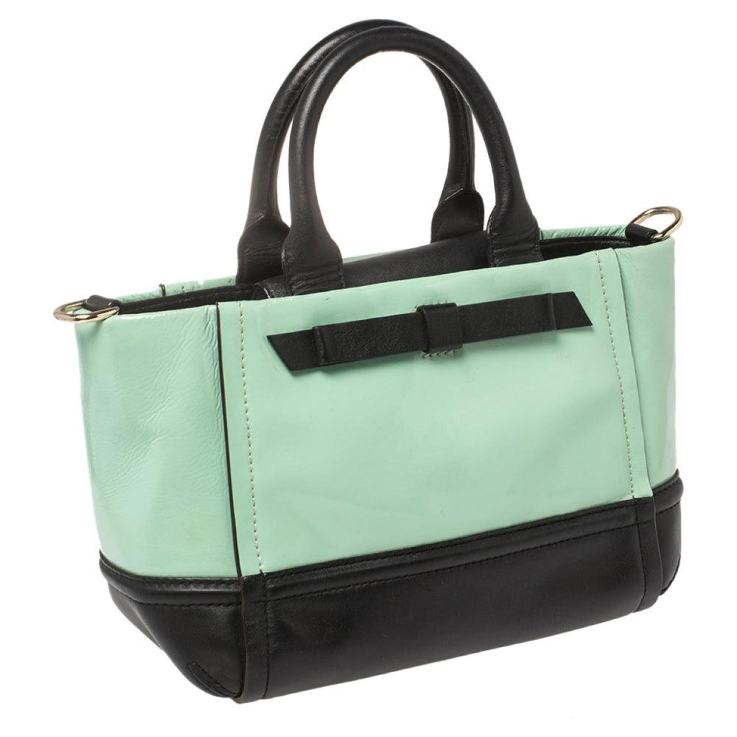 Kate Spade Mint  Patent And Leather Chelsea Park Gigi Tote