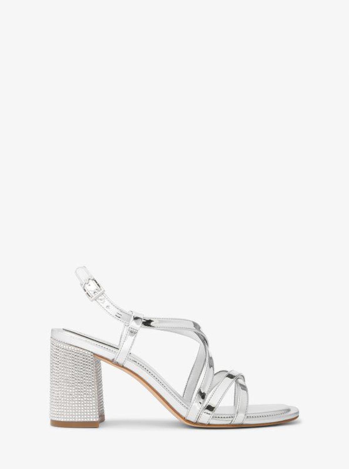 Lana Crystal-Embellished Metallic Sandal