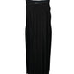 Max Mara Zadar Pleated Long Dress in Black Polyester