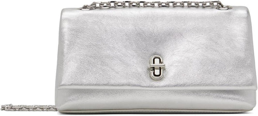 Silver 'The Metallic Dual Chain Wallet' Bag