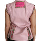 Dolce & Gabbana Stunning Pink Sleeveless Leather Vest