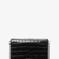 Jet Set Medium Crocodile Embossed Leather Crossbody Bag