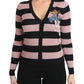 Dolce & Gabbana Elegant Floral Embroidered Cashmere Cardigan