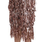 Dolce & Gabbana Metallic Sequin Tulle High-Waist Midi Skirt